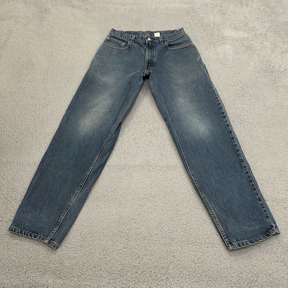 Vintage Levis Jeans Mens 31x34 Blue Denim 570 Baggy Fit Medium Wash Made In USA